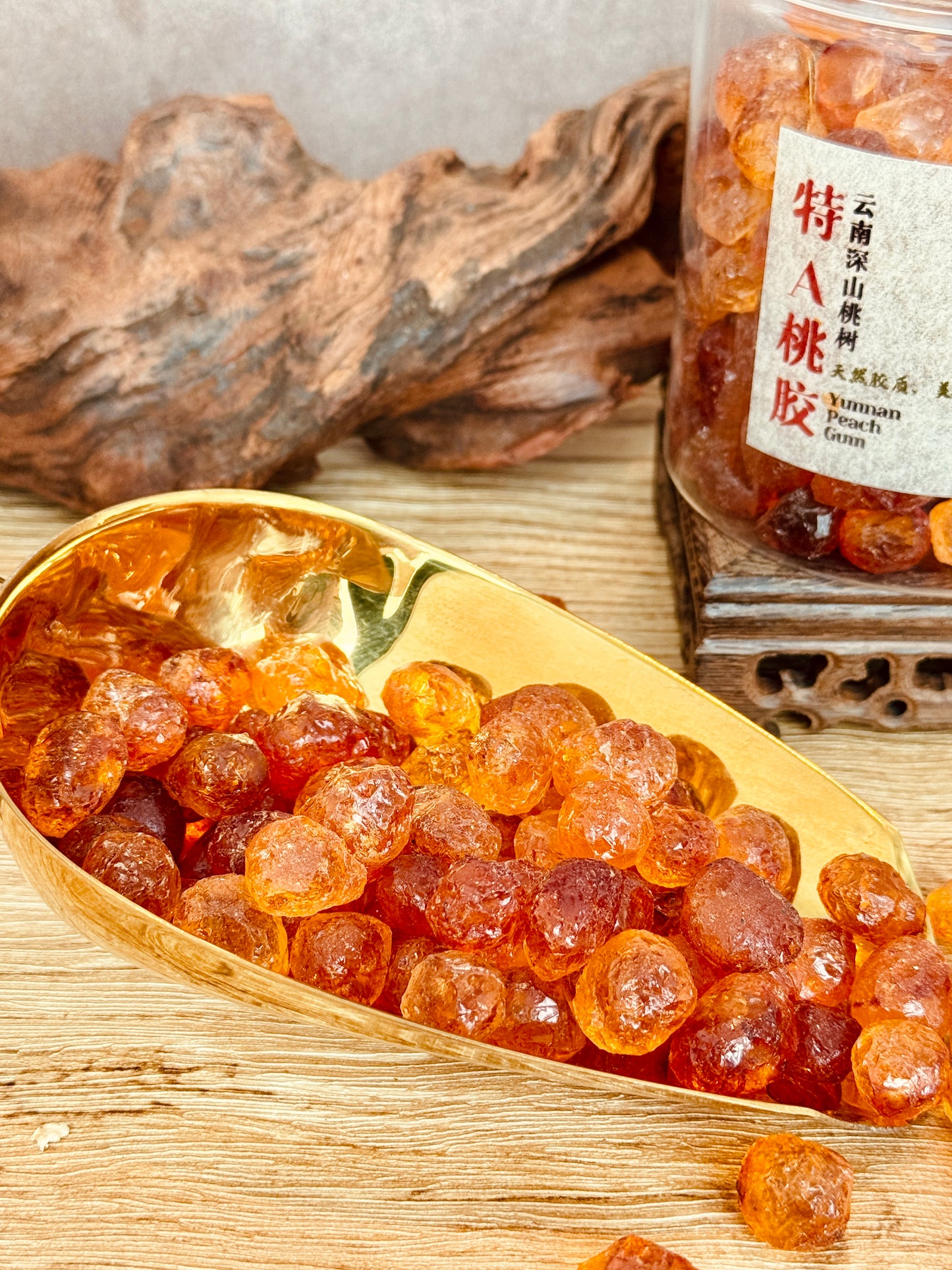 【特A云南琥珀桃胶】Yunnan  Peach  Gum【天然胶质浓稠Q弹，美容圣品】