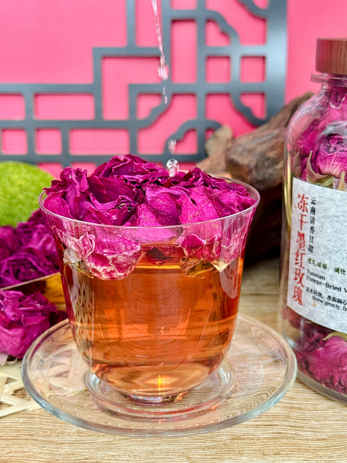 【冻干云南墨红玫瑰】Yunnan Freeze-Dried Mo Hong Rose【减龄水~玫瑰花中的花青素之王，堪称玫瑰界的爱马仕】