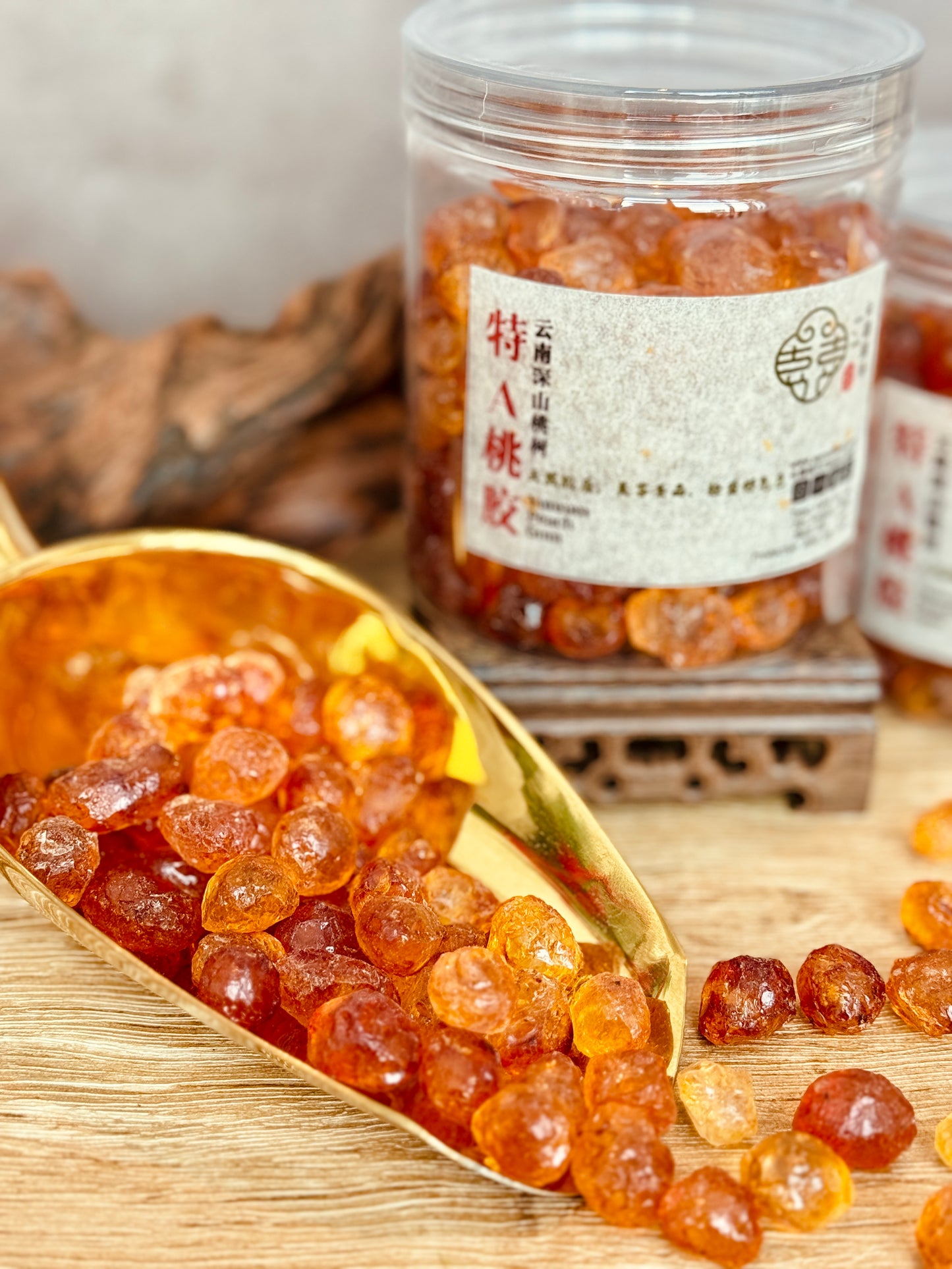 【特A云南琥珀桃胶】Yunnan  Peach  Gum【天然胶质浓稠Q弹，美容圣品】