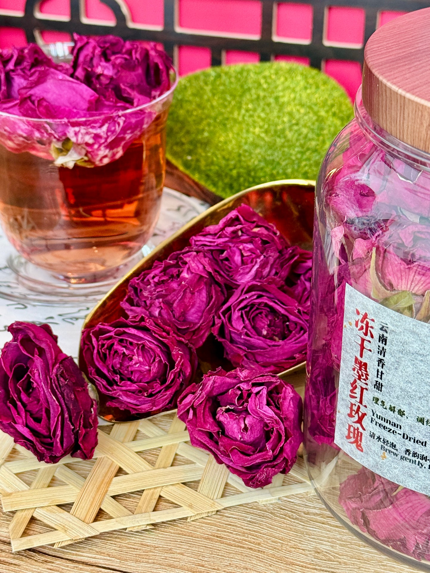 【冻干云南墨红玫瑰】Yunnan Freeze-Dried Mo Hong Rose【减龄水~玫瑰花中的花青素之王，堪称玫瑰界的爱马仕】