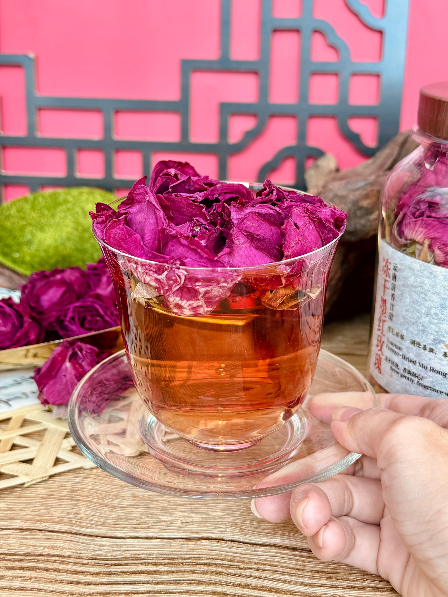 【冻干云南墨红玫瑰】Yunnan Freeze-Dried Mo Hong Rose【减龄水~玫瑰花中的花青素之王，堪称玫瑰界的爱马仕】