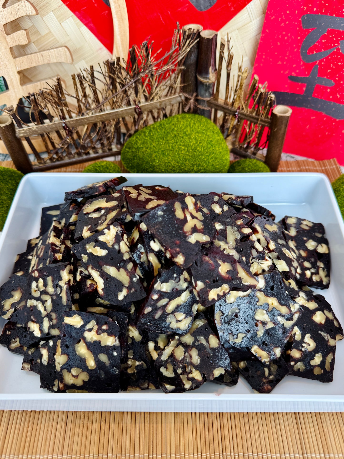 “紫米黑枸杞” 养颜胶原鱼胶糕/花胶糕Purple Rice & Black Goji Fish Maw