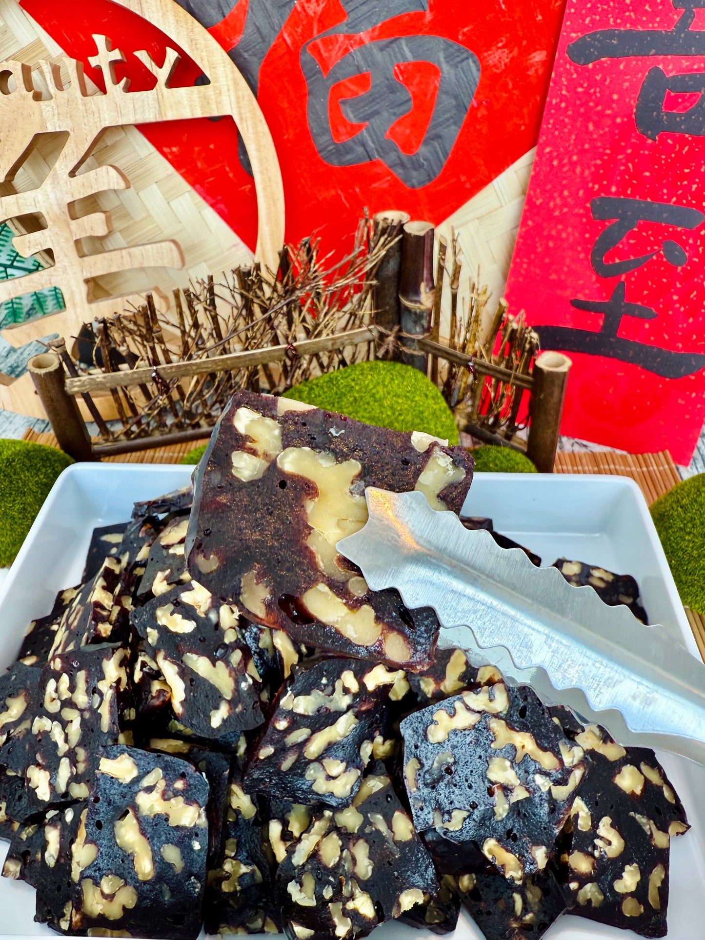 “紫米黑枸杞” 养颜胶原鱼胶糕/花胶糕Purple Rice & Black Goji Fish Maw